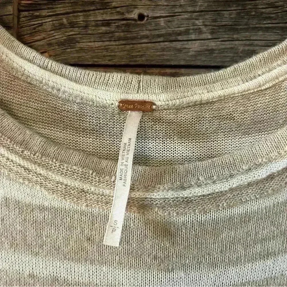 Free People Between The Lines Dress in Brown small - Picture 4 of 6